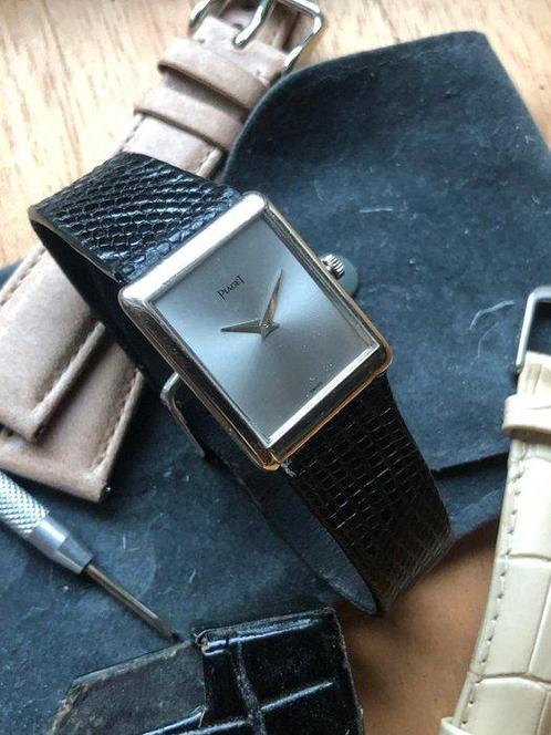Piaget - Rectangle a L´ancienne ultra thin 9p- Silver Grey, Sieraden, Tassen en Uiterlijk, Horloges | Heren