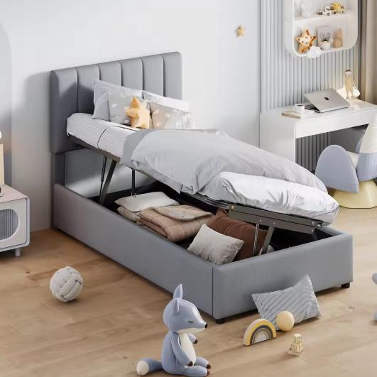 Kinderbed 90x200 cm – Hydraulisch Opbergbed, Huis en Inrichting, Slaapkamer | Bedden, Nieuw, Verzenden