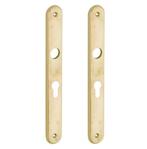 Set van twee langschilden smal PC55 messing antiek, Verzenden, Nieuw