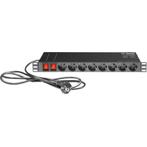 Adam Hall 874716 19 inch stroomverdeler 16-voudig, Doe-het-zelf en Verbouw, Elektra en Kabels, Verzenden, Nieuw