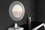 Beeninleg Wandspiegel HARMONY NATURE 60cm Rond Wit Zwart, Ophalen of Verzenden, Nieuw