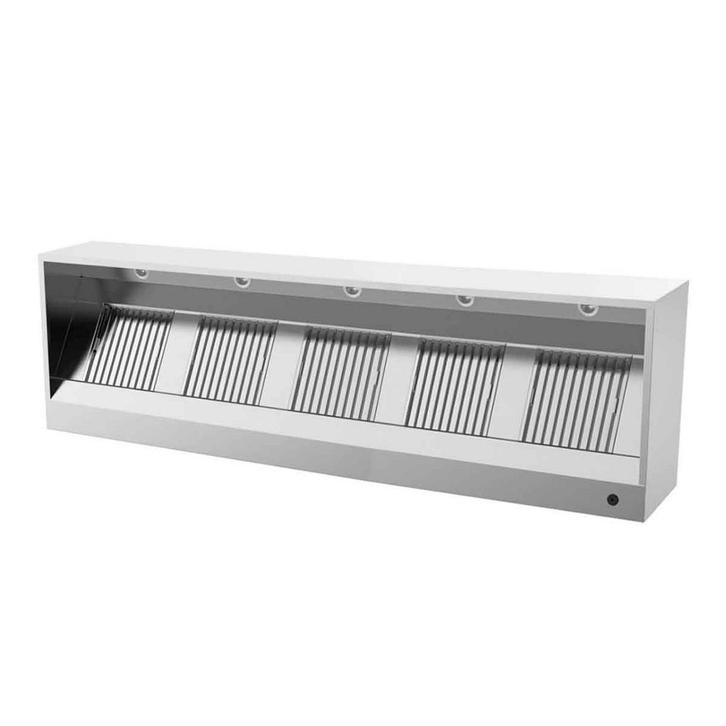 HCB Afzuigkap - doos model - 300 cm - RVS, Zakelijke goederen, Horeca | Keukenapparatuur, Nieuw in verpakking, Overige typen, Verzenden