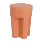 *WOONWINKEL* Kave Home Vilena Terracotta Bijzettafel Rond, Huis en Inrichting, Tafels | Bijzettafels, Verzenden, Nieuw