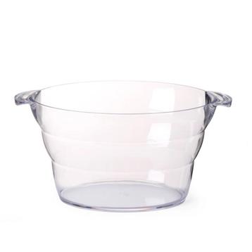 BarUp Ovale partytub – transparant – 470x290x230 mm – beschikbaar voor biedingen