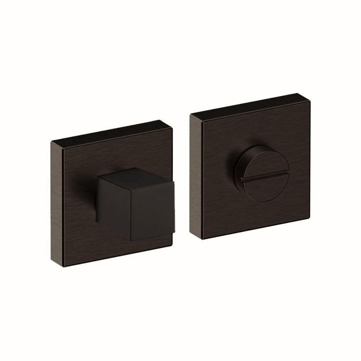 Shuffle toilet-/badkamersluiting vierkant- zwart, Doe-het-zelf en Verbouw, Hang- en Sluitwerk, Nieuw, Verzenden