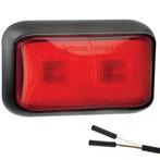LED markeerlicht rood  | 12-24v |  2 pins connector, Nieuw