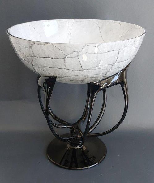 Murano style - Kom op een voet - Glas - Mid-century modern, Antiek en Kunst, Curiosa en Brocante