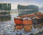 Guy Pichon (1933-2007) - La Seine à La Bouille près de Rouen, Antiek en Kunst