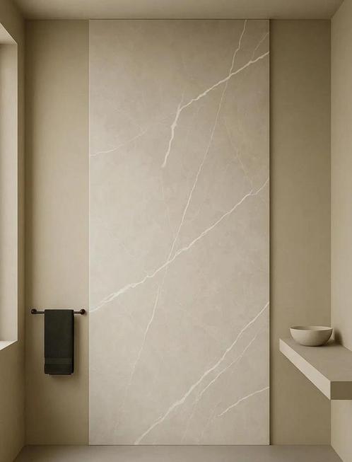 SPC Douchepaneel Carrara Nikè Mat Taupe | TOPNL #1, Doe-het-zelf en Verbouw, Platen en Panelen, Nieuw, 20 tot 50 mm, Overige materialen