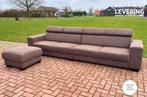 GRATIS LEVERING HEEL NL Grote Stoffen 4zits Bankstel +Hocker, Huis en Inrichting, Banken | Bankstellen, 300 cm of meer, 75 tot 100 cm