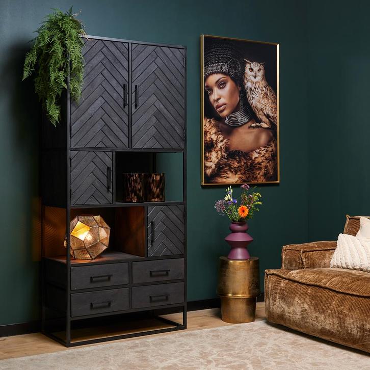 Vakkenkast New York | 90 cm, Huis en Inrichting, Kasten | Overige, Nieuw, Ophalen of Verzenden