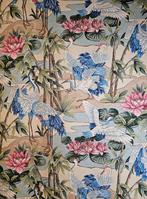 Geen RESERVEPRIJS! Tessuto Herons Paradise Bohemisch, Antiek en Kunst, Antiek | Kleden en Textiel