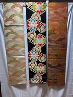 Fukuro OBI Japanse Kimono Riem Band Set Van 3 Boog, ruit,