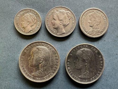 Nederland. Wilhelmina. 25 cent 1928, 1/2 gulden 1907 en, Postzegels en Munten, Munten | Nederland