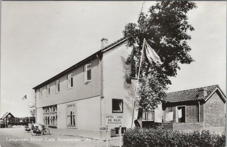 LANGERAAR - Hotel Café Restaurant de Plas, Verzamelen, Ansichtkaarten | Nederland, Verzenden