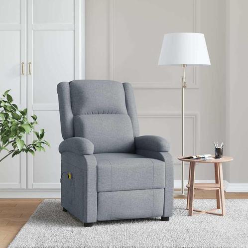 Massagestoel - Lichtgrijs - Comfortabel & Goedkoop! OP=OP, Huis en Inrichting, Stoelen, Grijs, Nieuw, Ophalen of Verzenden