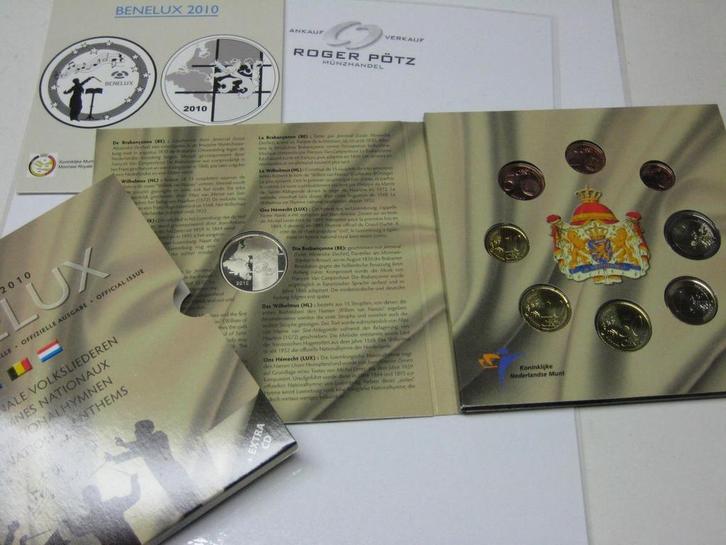 3 x 5,88 Euro 3 x 3,88 Euro 2010 Benelux Kms nur 10 000 E..., Postzegels en Munten, Munten | Europa | Euromunten, Verzenden