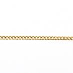 Gouden gourmetschakel ketting, Ophalen of Verzenden, Gebruikt, Overige kleuren, Goud