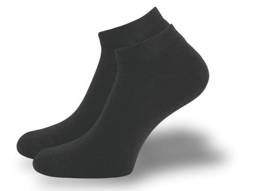 SQOTTON® Badstof Sneakersokken - Naadloos - Zwart, Kleding | Heren, Sokken en Kousen, Verzenden