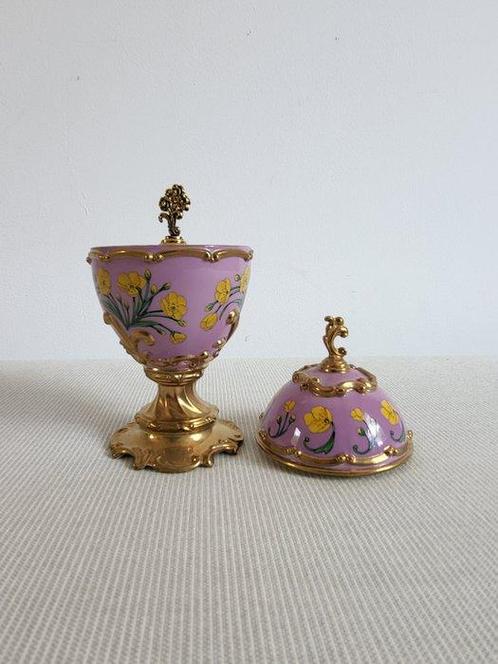 House of Faberge - 24 carat Gold Plated Imperial Musical Egg, Antiek en Kunst, Curiosa en Brocante