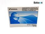 Instructie Boek Honda VTX 1300 (VTX1300 SC52) English,, Verzenden, Gebruikt