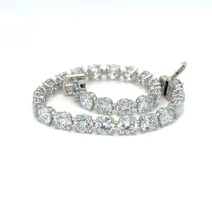 Armband - 14 karaat Witgoud - 22.21ct. tw. Diamant, Sieraden, Tassen en Uiterlijk, Armbanden