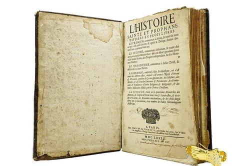 Ignace Poindreux - LHistoire Sainte et Prophane - 1673, Antiek en Kunst, Antiek | Boeken en Bijbels