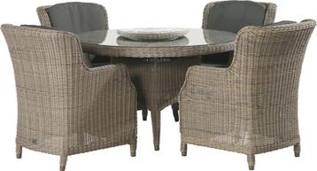 4 Seasons Outdoor Brighton tuinset met Victoria tafel Ø 130 beschikbaar voor biedingen