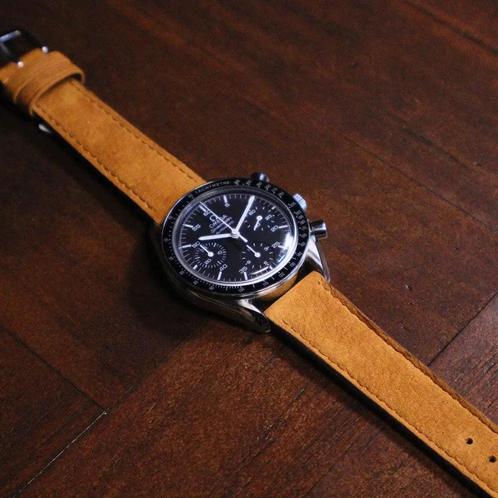 Horlogeband Nubuck stierenleder Swedish Saddle, Sieraden, Tassen en Uiterlijk, Horloges | Heren, Nieuw, Verzenden