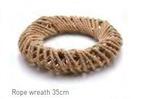 Dikke krans met touw Rope wreath 35cm krans van touw, Nieuw, Ophalen of Verzenden