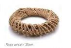 Dikke krans met touw Rope wreath 35cm krans van touw, Ophalen of Verzenden, Nieuw