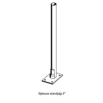 Opbouw standpaal 2 x 120 cm, Dieren en Toebehoren, Runderen