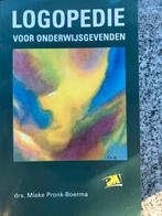 Logopedie voor onderwijsgevenden, Boeken, Gelezen, Verzenden, Drs. Mieke Pronk-Boerma, Overige onderwerpen