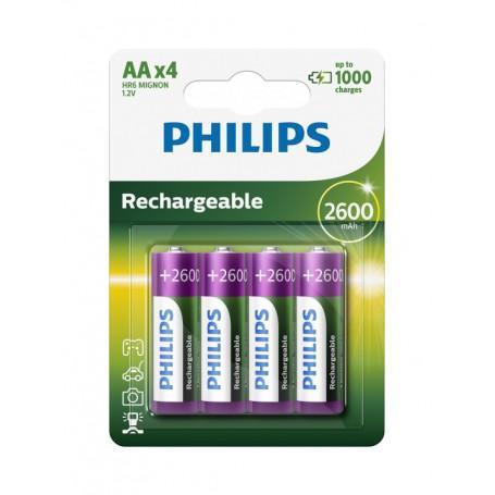 Philips MultiLife 1.2V AA/HR6 2600mah NiMh oplaadbare bat..., Audio, Tv en Foto, Accu's en Batterijen, Nieuw, Verzenden