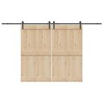 vidaXL Doos met onderdelen voor schuifdeur 366 cm staal, Doe-het-zelf en Verbouw, IJzerwaren en Bevestigingsmiddelen, Verzenden