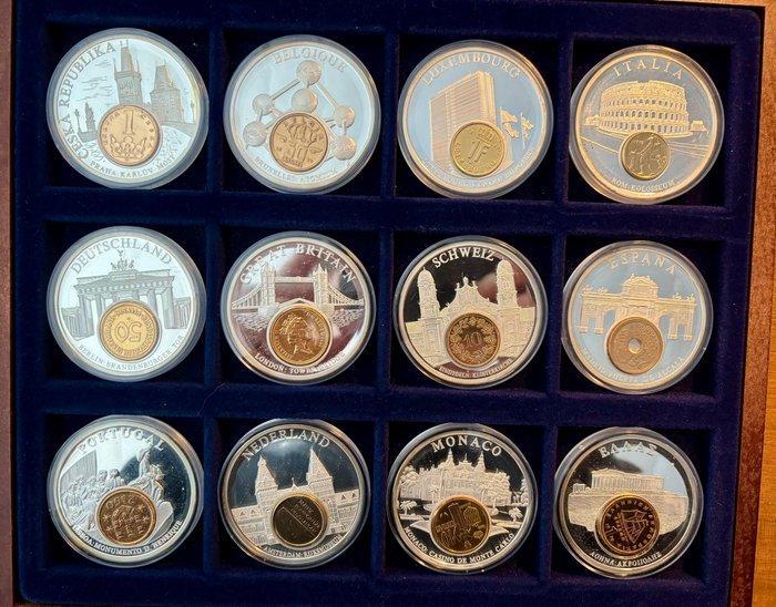 Europa. Medal Set (12) ECU - Currencies Commemorative Set, Postzegels en Munten, Munten en Bankbiljetten | Toebehoren