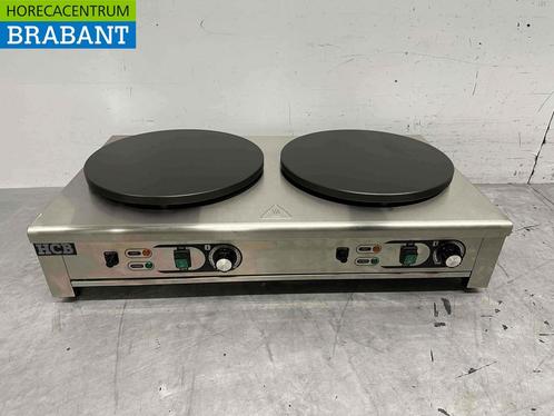 RVS Dubbele Crêpes maker Crêpe Bakplaat 230V Horeca, Zakelijke goederen, Horeca | Keukenapparatuur, Nieuw in verpakking, Ophalen of Verzenden