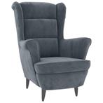 Fauteuil donkergrijs | Tweedekansje | OP=OP, Huis en Inrichting, Fauteuils, Nieuw, 75 tot 100 cm, Ophalen of Verzenden, 75 tot 100 cm