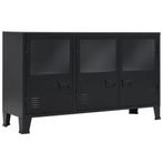 vidaXL Dressoir industriële stijl 120x35x70 cm metaal zwart