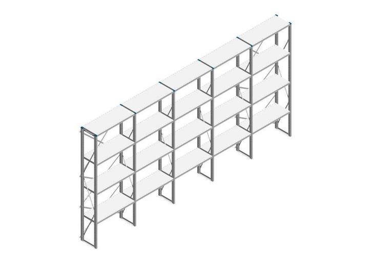 Voordeelrij Nedcon SF Legbordstelling 2500x5030x400mm hxbxd, Zakelijke goederen, Kantoor en Winkelinrichting | Magazijn, Stelling en Opslag