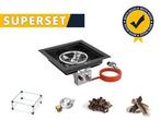 GoFire SUPERSET inbouwbrander vierkant 40 x 40 cm | Flexibel, Verzenden, Nieuw