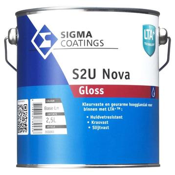 Sigma S2U Nova Gloss / Sigma Contour Aqua PU Gloss RAL 9010