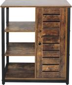 Miadomodo - Vintage Halfopen Kast met 3 Planken - Industriee, Huis en Inrichting, Kasten | Computermeubels, Verzenden, Nieuw