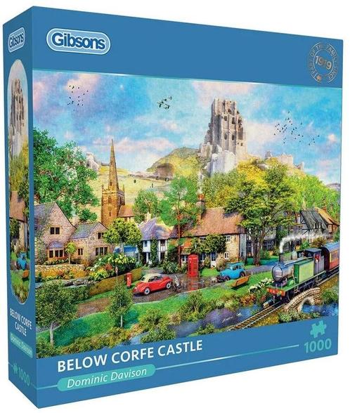 Below Corfe Castle Puzzel (1000 stukjes) | Gibsons - Puzzels, Hobby en Vrije tijd, Denksport en Puzzels, Nieuw, Verzenden