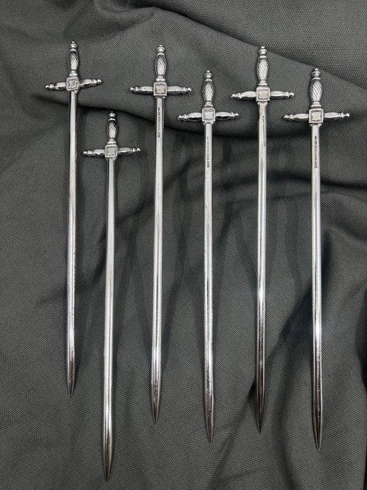 Hepp Pforzheim - Bestekset (6) - Barware-ontwerp uit het, Antiek en Kunst, Antiek | Meubels | Tafels