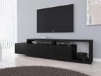 TV-Meubel Mat zwart / Eiken antraciet Wit | TV kast met lade, Huis en Inrichting, Nieuw, Minder dan 100 cm, 25 tot 50 cm, 200 cm of meer