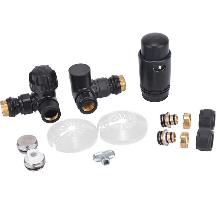 Riko Luxe Thermosatisch Radiator Aansluitset Haaks Verkeerd, Doe-het-zelf en Verbouw, Verwarming en Radiatoren, Nieuw, Ophalen of Verzenden