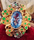 Zonder Minimumprijs - Ring - 9 kt. Geel goud, Zilver, Sieraden, Tassen en Uiterlijk, Ringen, Nieuw