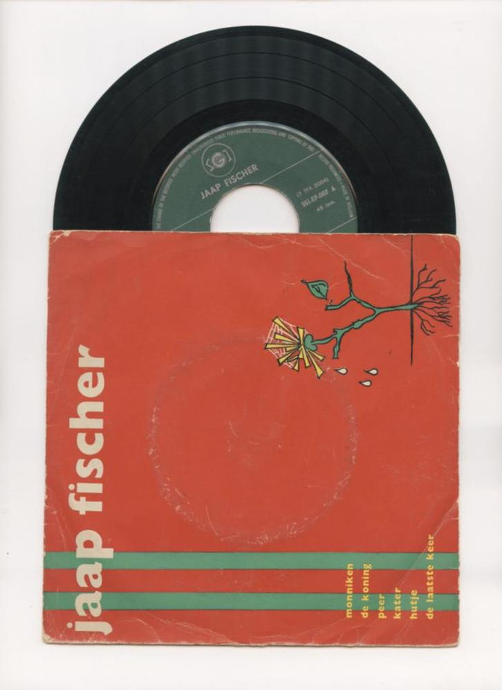 Jaap Fischer – Monniken / De Koning / Peer / Kater / Hutje /, Cd's en Dvd's, Vinyl Singles, Ophalen of Verzenden