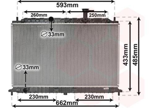 RADIATOR VOOR KIA RIO JB 2005-2011 253101G000, Auto-onderdelen, Airco en Verwarming, Nieuw, Ophalen of Verzenden